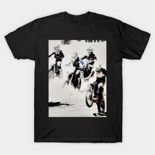 And the Race Begins - Motocross Racers T-Shirt